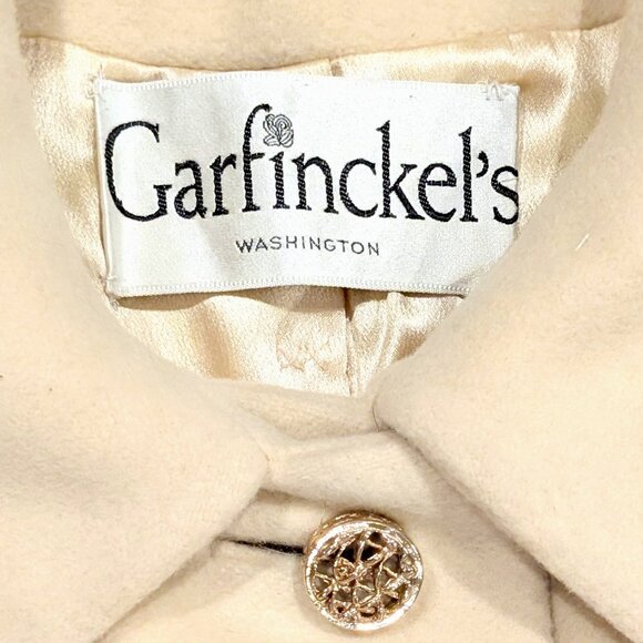 Vintage Garfinckel's Regency Cashmere Coat SZ M - Picture 5 of 6